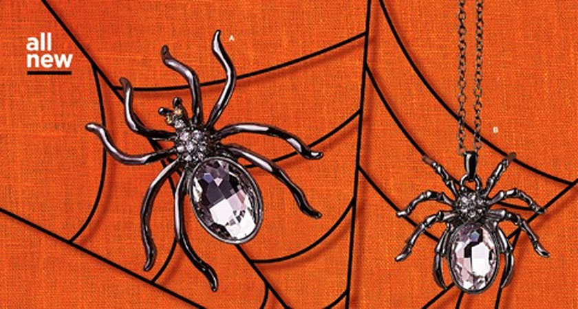 avon spider earrings