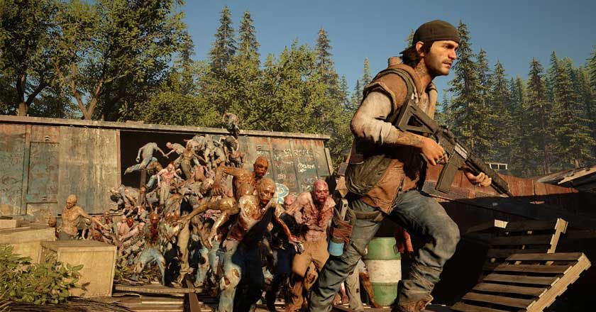 Gameplay still from Days Gone