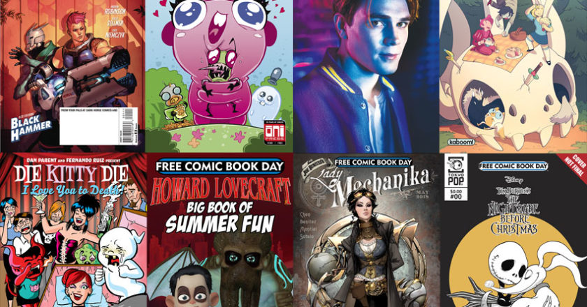 A selection of comics from Free Comic Book Day 2018