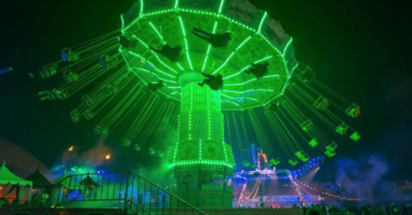 The Sinister Swings at The Queen Mary's Dark Harbor