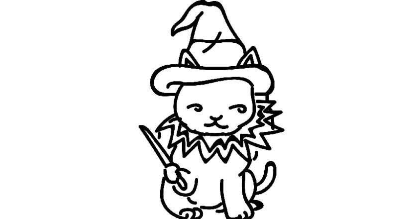 Witch Cat illustration