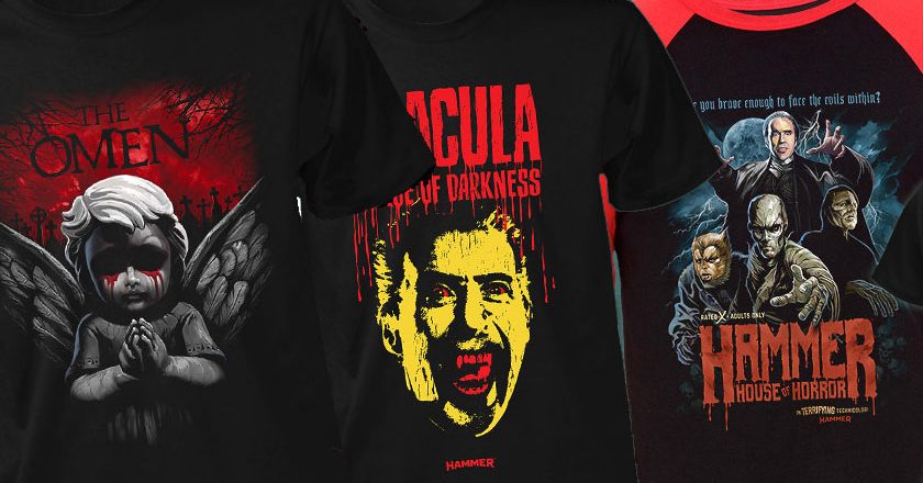 Fright-Rags Hammer & The Omen Tees