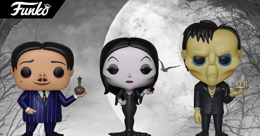 Gomez, Morticia, and Lurch Pop! figures