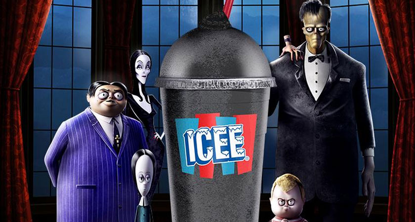 Amc S New Addams Family Inspired Spooky Black Cherry Icee Is