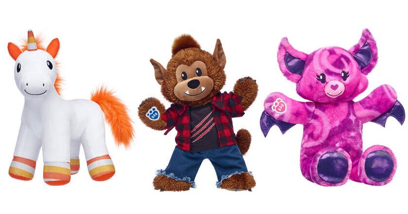 Candy Corn Unicorn, Howl-O-Ween Werewolf, and Midnight Sparkle Bat