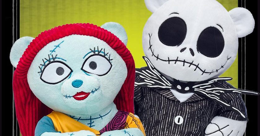 The Nightmare Before Christmas Jack and Sally Build-A-Bear bears