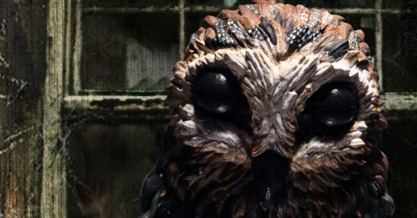 The Owlman doll closeup