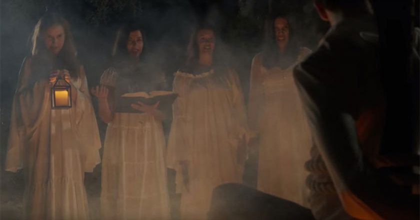 The four sisters recite a spell in "Little VVomen"