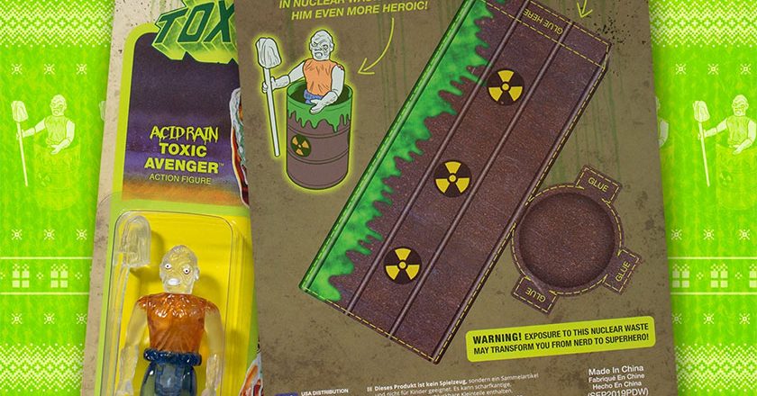 Toxic Avenger ReAction Figure front and back packaging