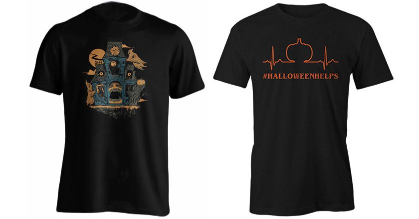 Halloween Helps charity t-shirts