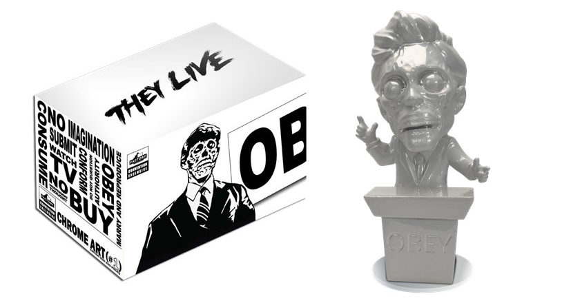 They Live The Candidate statue with box