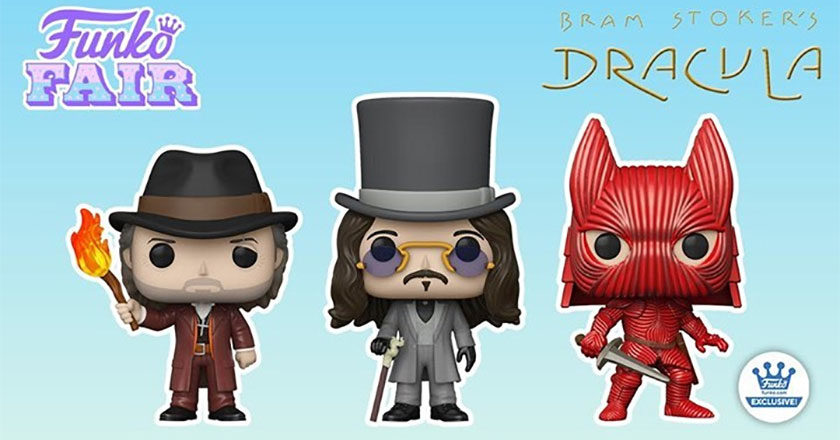 Van Helsing, Young Dracula, and Armored Dracula with Mask Funko Pop! figures