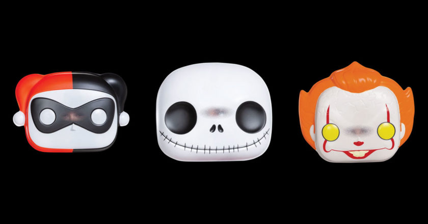 Harley Quinn, Jack Skellington, and Pennywise Funko x Design Masks