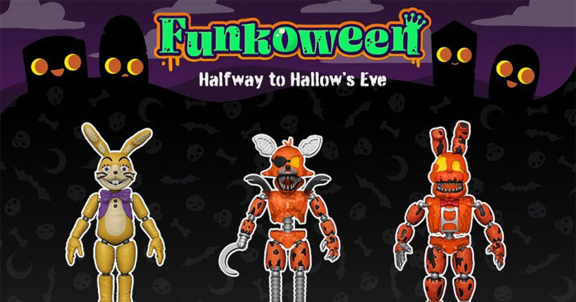 "Five Nights At Freddy's" Glitchtrap, Grim Foxy, and Jack-o-Bonnie action figures