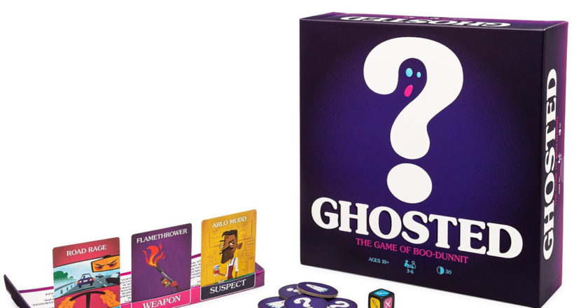 GHOSTED game box and game pieces