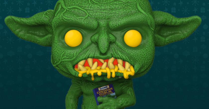 Closeup of the "Mandy" Cheddar Goblin Funko Pop! figure