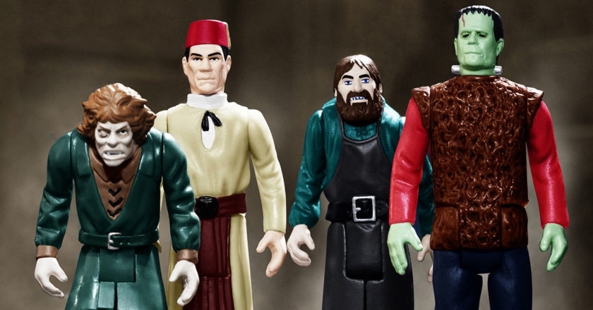 Quasimodo, Ardeth Bey, Ygor, and The Monster ReAction figures