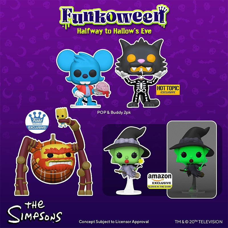 Funkoween 2022: New The Simpsons Treehouse Of Horror Pop! Figures | All ...