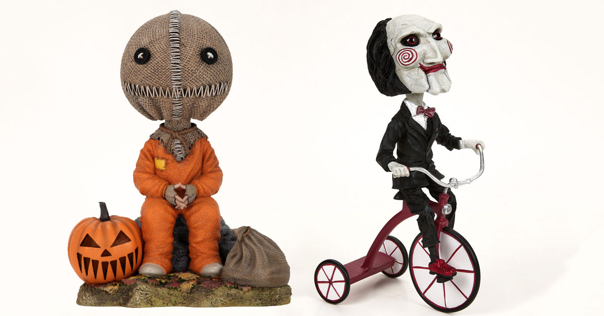 NECA Announces New 'Trick 'r Treat' And 'Saw' Head Knockers Figures ...