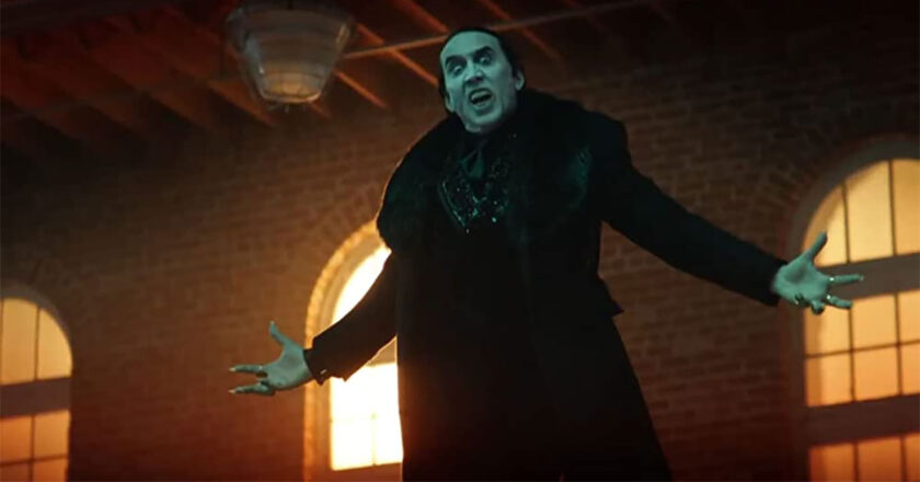 Nicolas Cage as Dracula from the "Renfield" trailer