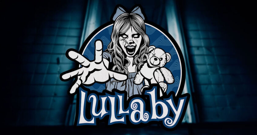 Lullaby key art featuring Scary Mary holding a teddy bear