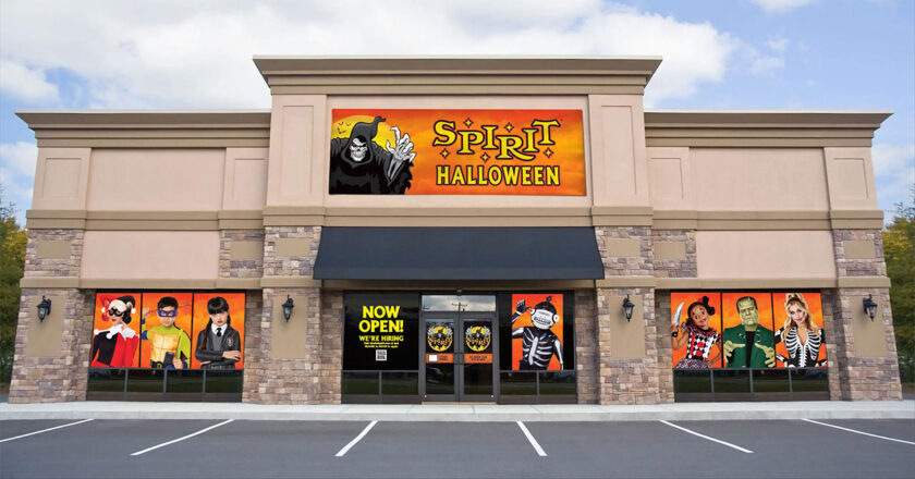 A spirit Halloween store