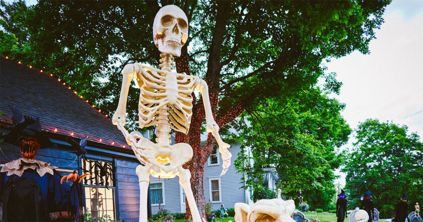 Skeleton yard decoration