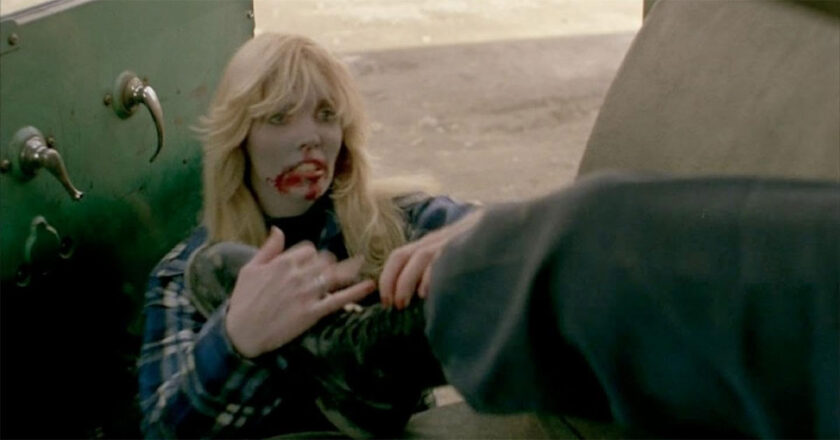 Jeanie Jefferies as the Blonde Zombie in "Dawn of the Dead."