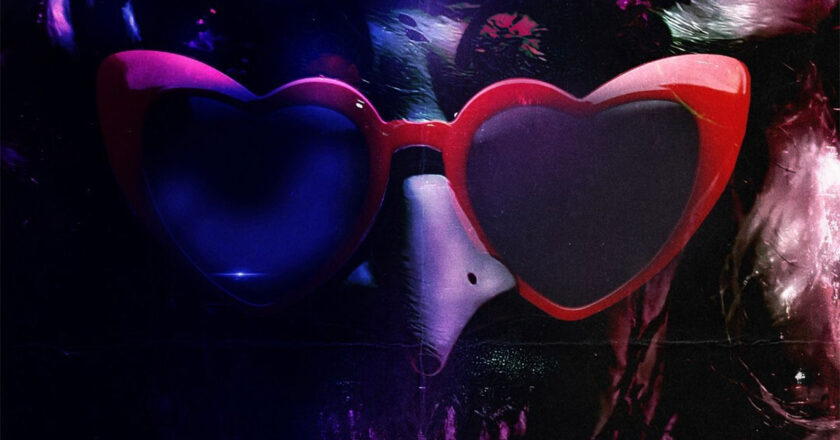 Art the Clown in heart sunglasses