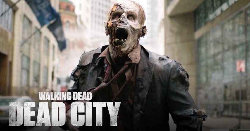 A zombie from the opening scene of "The Walking Dead: Dead City" season 2