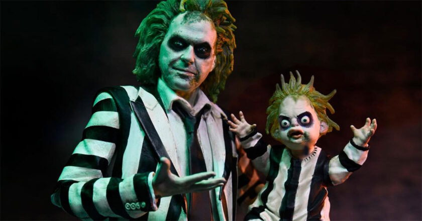 Beeteljuice Ultimate figure holding a Baby Beeteljuice accessory